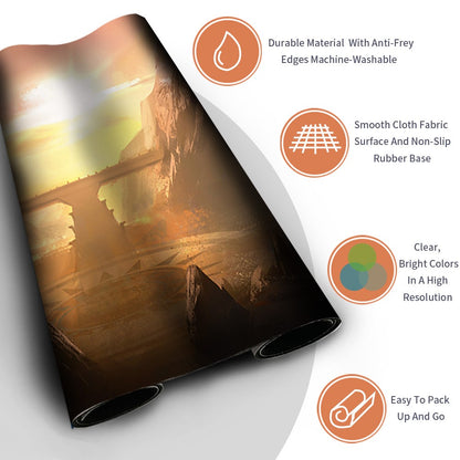 SUN-BLESSED PEAK - MTG Playmat | TCG CCG Card Game Mat | Non-Slip Base
