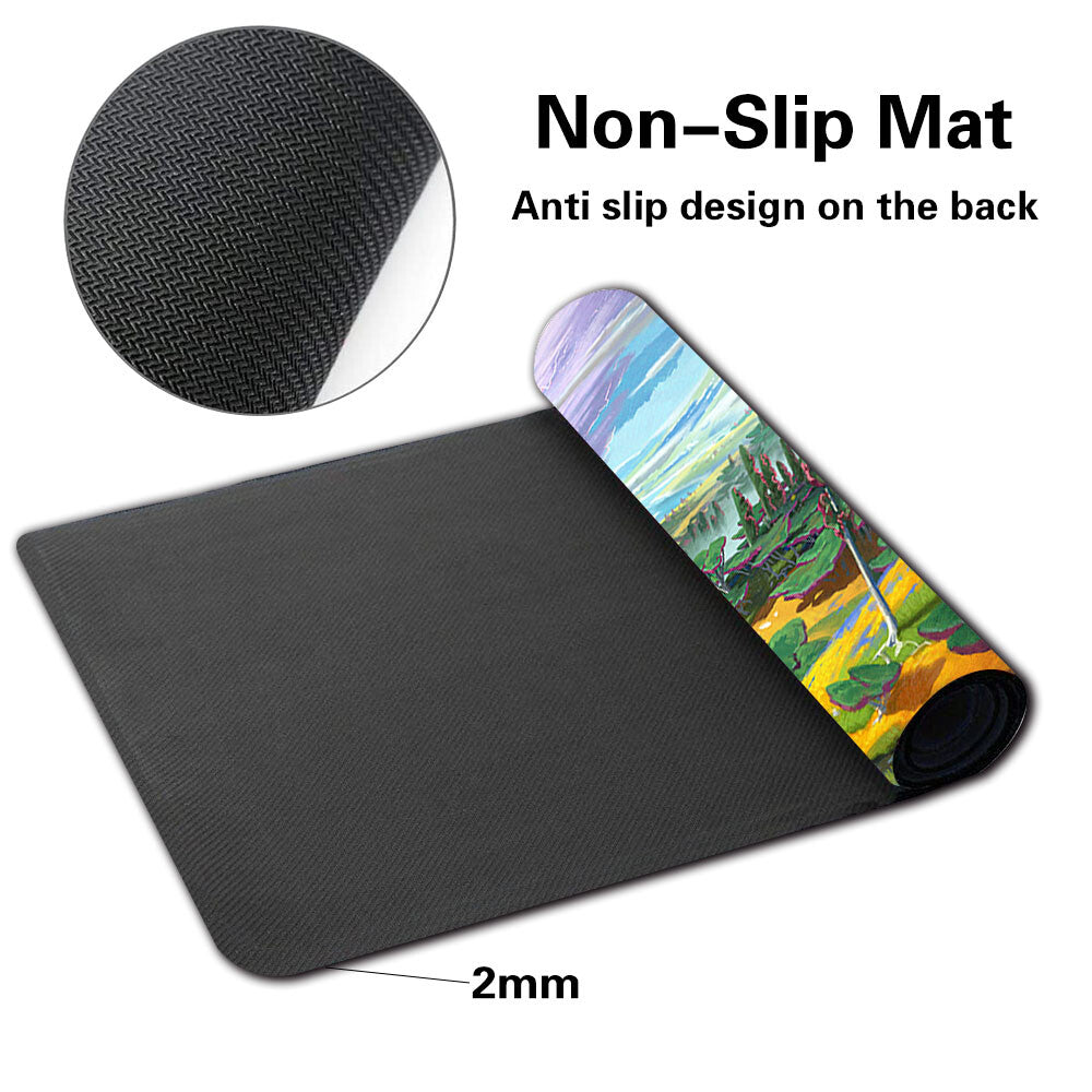 The Fertile Lands of Saulvinia - Board Game MTG Playmat Mouse Mat of TCG CCG