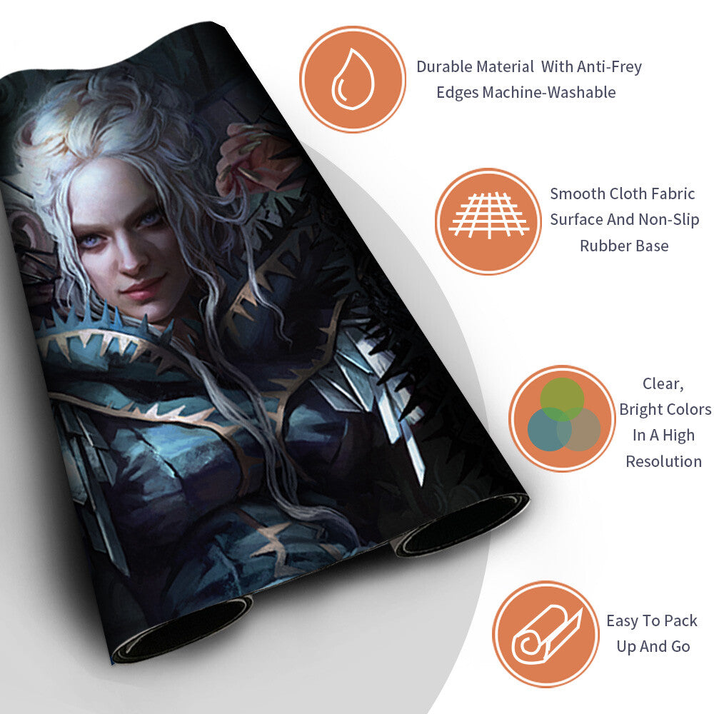 ERIETTE OF THE CHARMED APPLE-Magic The Gathering MTG Playmat TCG CCG MTG Playmat Stitched Edge