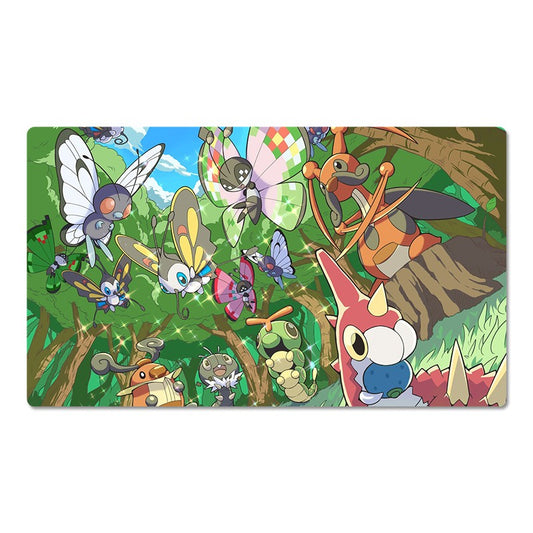 Butterfree Pokemon Table Playmat PTCG TCG CCG Gaming Pad Trading Card Game Mat