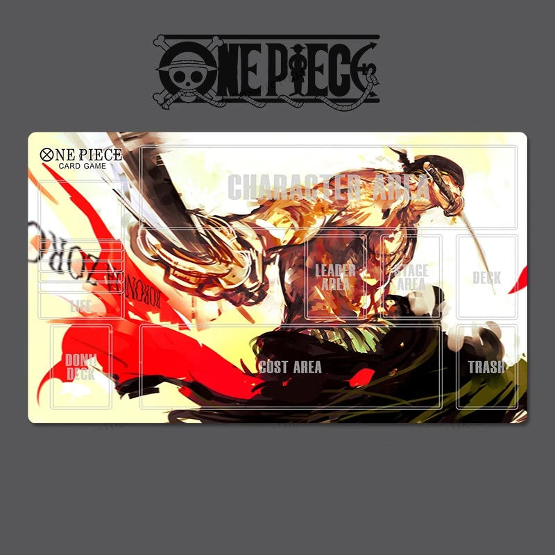 One Piece  OPCG TCG CCG Playing Pad Roronoa Zoro Duel Playmat Trading Card Game DeskMat Mousepad