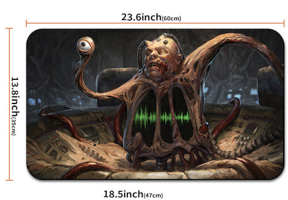 Gaming mouse pad with a detailed design and measurements