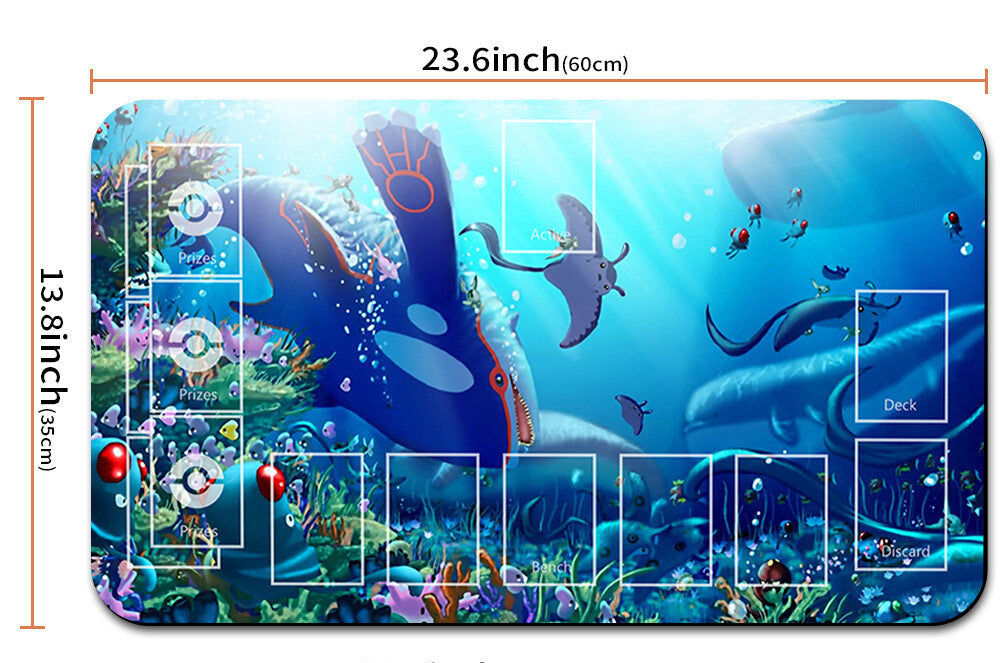 Orca whale design product with dimensions and a carrying strap on a white background