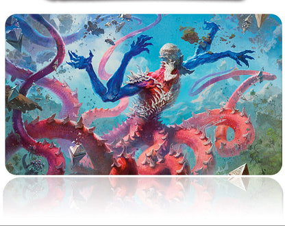 Colorful underwater scene with a mermaid and sea creatures on a product packaging.