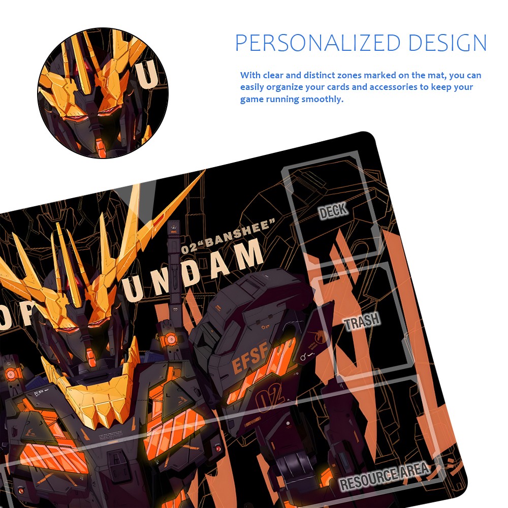 Gundam Playmat Suitable for GCG ,includes Storage Bag, 24 x 14 inches (GD5101421)
