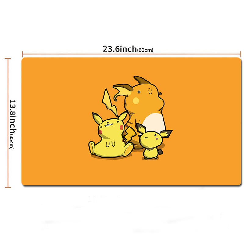 Pikachu Pokemon Table Playmat PTCG TCG CCG Mouse Pad Trading Card Games Mat