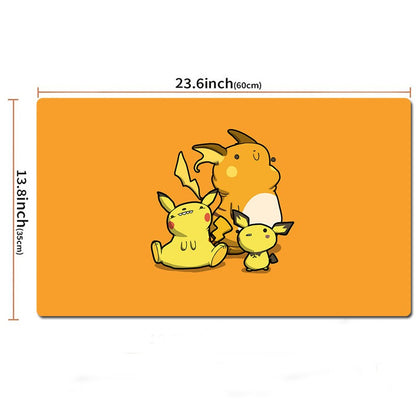 Pikachu Pokemon Table Playmat PTCG TCG CCG Mouse Pad Trading Card Games Mat