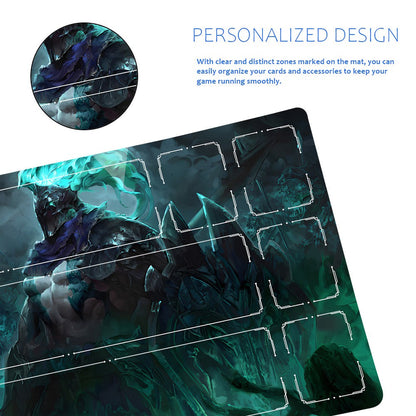 Mordekaiser - League Of Legends Riftbound Playmat 24x14 in + Free Storage Bag