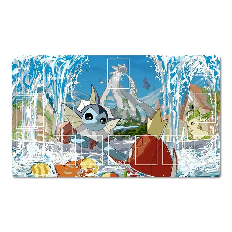 Vaporeon Board Game Pokemon Table Playmat TCG CCG PTCG Trading Card Game Deskmat Mousepad