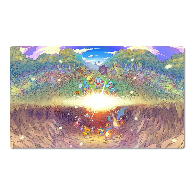 Pokemon Mystery Dungeon Table Playmat PTCG TCG CCG Pad Trading Card Games Mat
