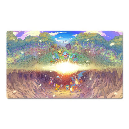 Pokemon Mystery Dungeon Table Playmat PTCG TCG CCG Pad Trading Card Games Mat