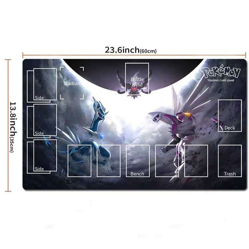 Dialga Palkia Giratina Board Game Pokemon Playmat Card Game TCG CCG Deskmat Mousepad