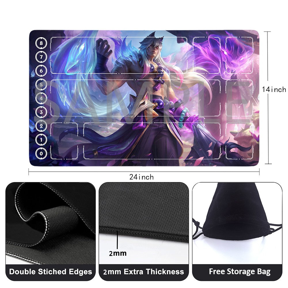 Sett - League Of Legends Riftbound Playmat 24x14 in + Free Storage Bag