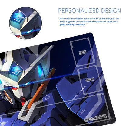 Gundam Playmat Suitable for GCG , includes Storage Bag,24 x 14 inches (GD5101416)