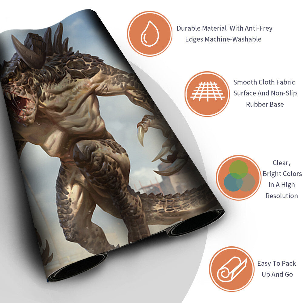 ALPHA DEATHCLAW - Magic The Gathering MTG Playmat TCG CCG MTG Playmat Stitched Edge