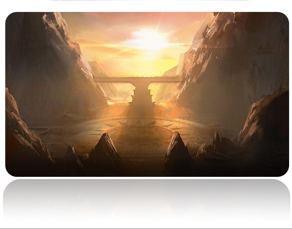 SUN-BLESSED PEAK - MTG Playmat | TCG CCG Card Game Mat | Non-Slip Base