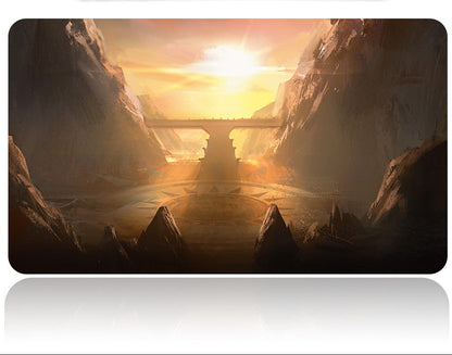 SUN-BLESSED PEAK - MTG Playmat | TCG CCG Card Game Mat | Non-Slip Base