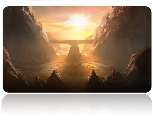 SUN-BLESSED PEAK - MTG Playmat | TCG CCG Card Game Mat | Non-Slip Base