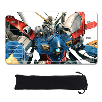 Gundam Playmat Suitable for GCG , includes Storage Bag, 24 x 14 inches (27281)