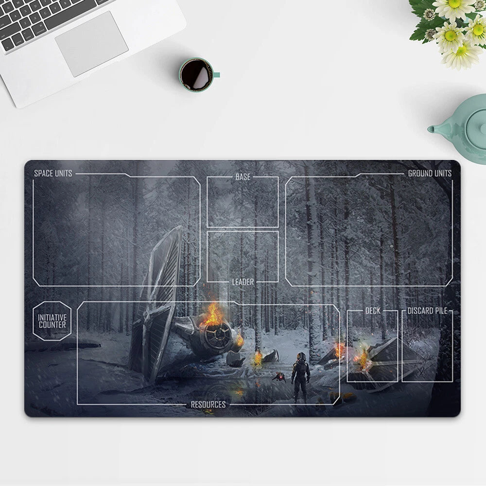 Playmat Tie-Fighter TCG Starwars : Unlimited Trading Card Game Play Mat Free Bag
