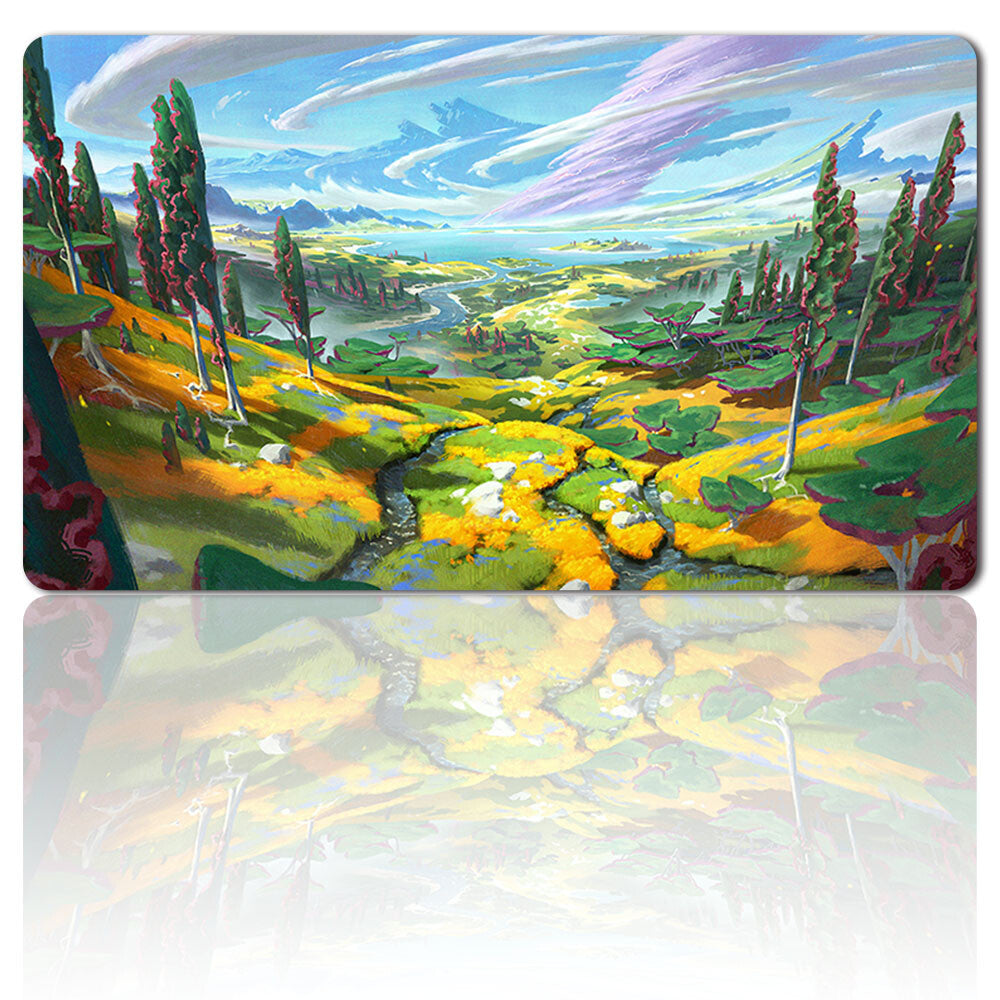 The Fertile Lands of Saulvinia - Board Game MTG Playmat Mouse Mat of TCG CCG
