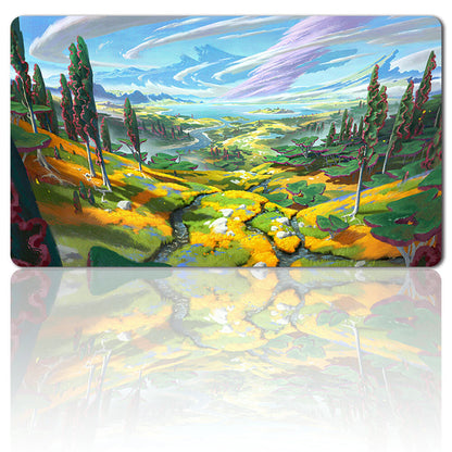 The Fertile Lands of Saulvinia - Board Game MTG Playmat Mouse Mat of TCG CCG