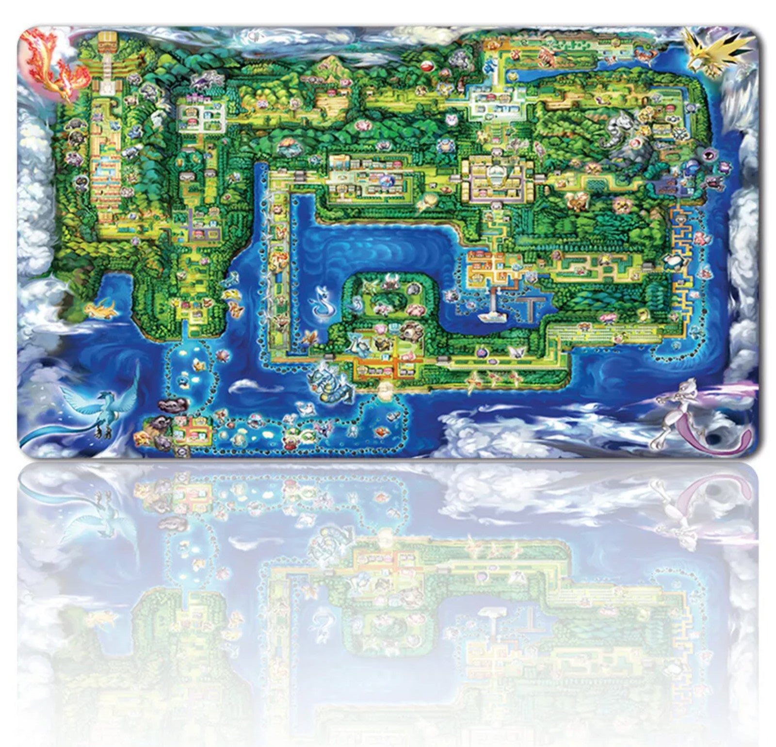 Map - Board Game Pokemon Playmat Games Mousepad Play Mat of TCG