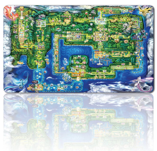 Map - Board Game Pokemon Playmat Games Mousepad Play Mat of TCG