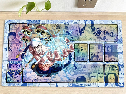 One Piece Enel Table Playmat CCG OPCG Playing Mat Trading Card Game Mousepad Deskmat