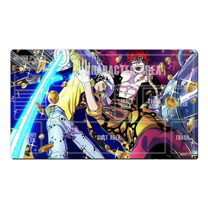 Eustass Kid Trafalgar Law One Piece Playmat OPCG TCG CCG Pad Trading Card Game Mat