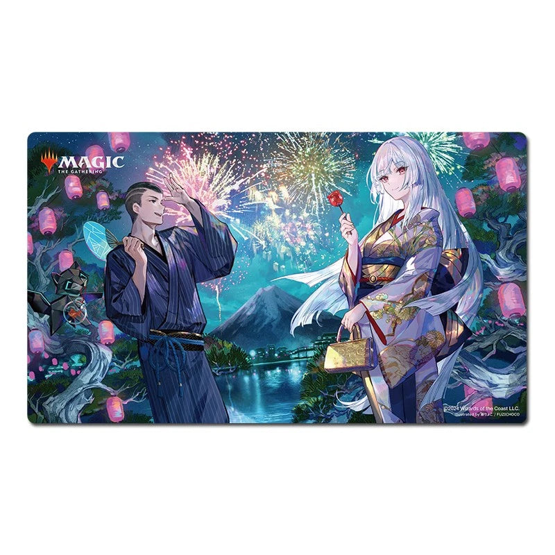 Wandering Emperor's Summer Festival Table Playmat MTG TCG CCG Card Game Play Mat