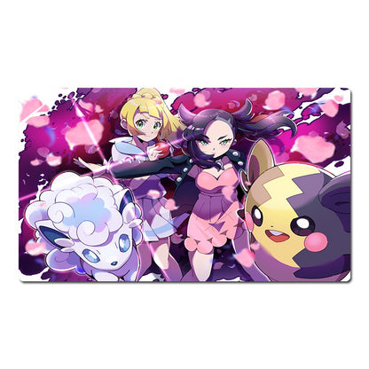 Lillie Marnie Board Game Pokemon Table Playmat TCG CCG Trading Card Games Mat