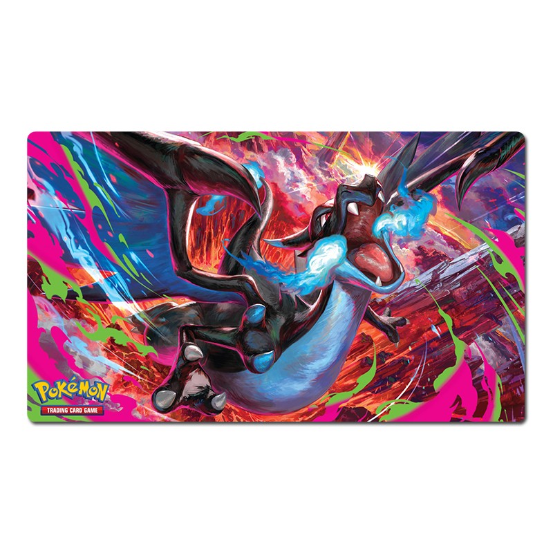 Mega Charizard X Board Game Pokemon Playmat Card Play Mat TCG CCG Pad Mousepad