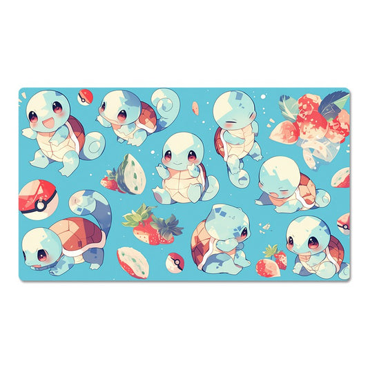 Squirtle Board Game Pokemon Playmat PTCG TCG CCG Play Pad Trading Card Games Mat