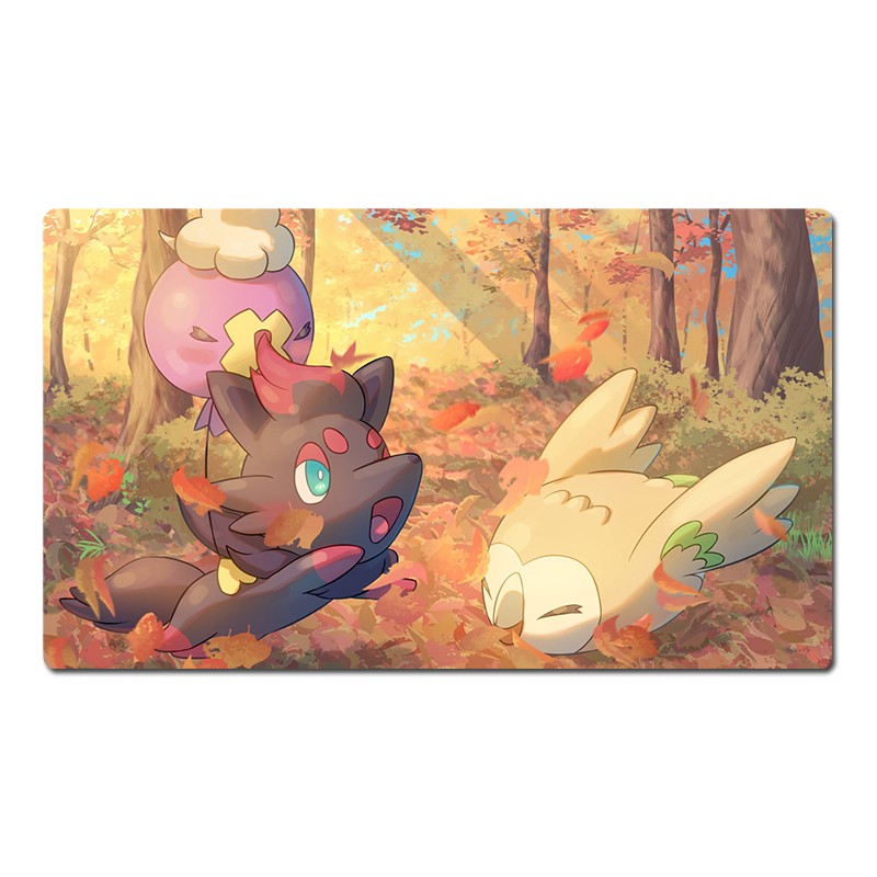 Rowlet Drifloon Zorua Board Game Pokemon Table Playmat TCG CCG Mat Pad Mousepad