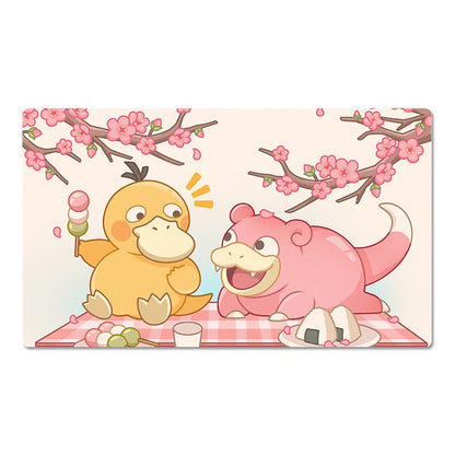 Psyduck Slowpoke Board Game Pokemon Playmat Card Play Mat TCG CCG Pad Mousepad