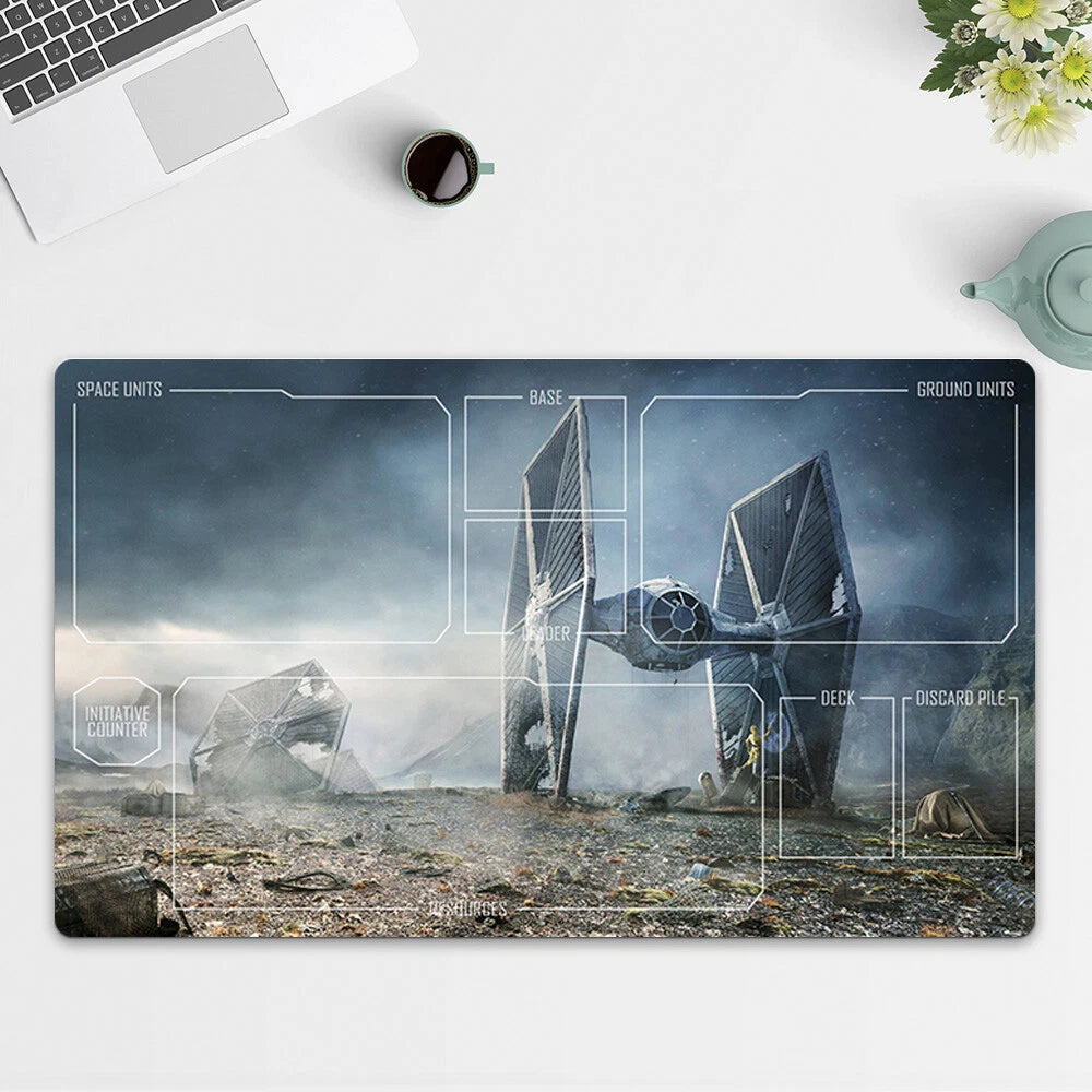 Playmat Tie Fighter TCG Starwars : Unlimited Trading Card Game Play Mat Free Bag