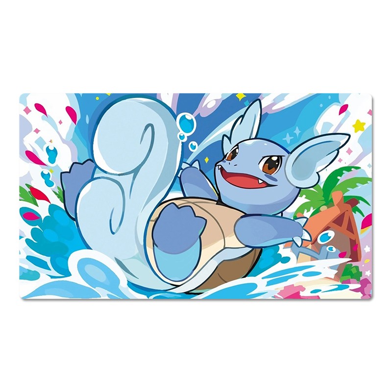 Wartortle Board Game Pokemon Table Playmat Card Play Mat TCG CCG Pad Mousepad