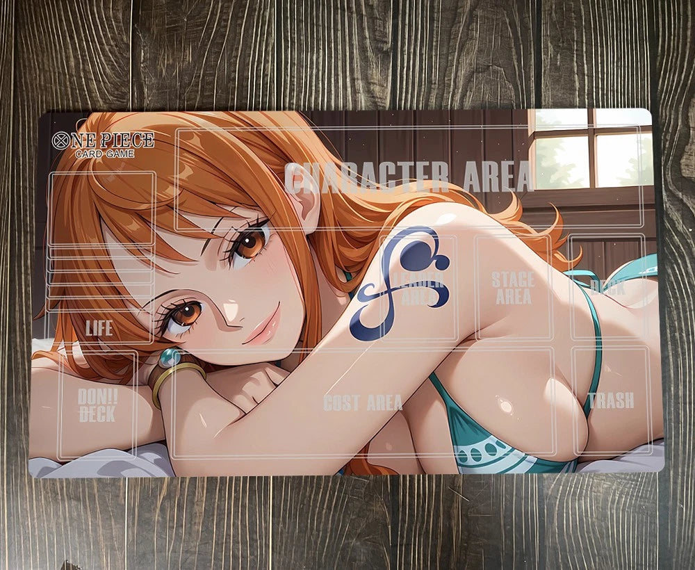 Nami One Piece Table Playmat OPCG TCG CCG Pad Trading Card Game Deskmat Mousepad