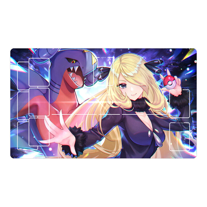 Cynthia Garchomp Playmat TCG Card Game Play Mat Gaming Desk Mouse Pad _cc10