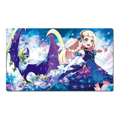 Lillie Board Game Pokemon Table Playmat PTCG TCG CCG Pad Trading Card Games Mat
