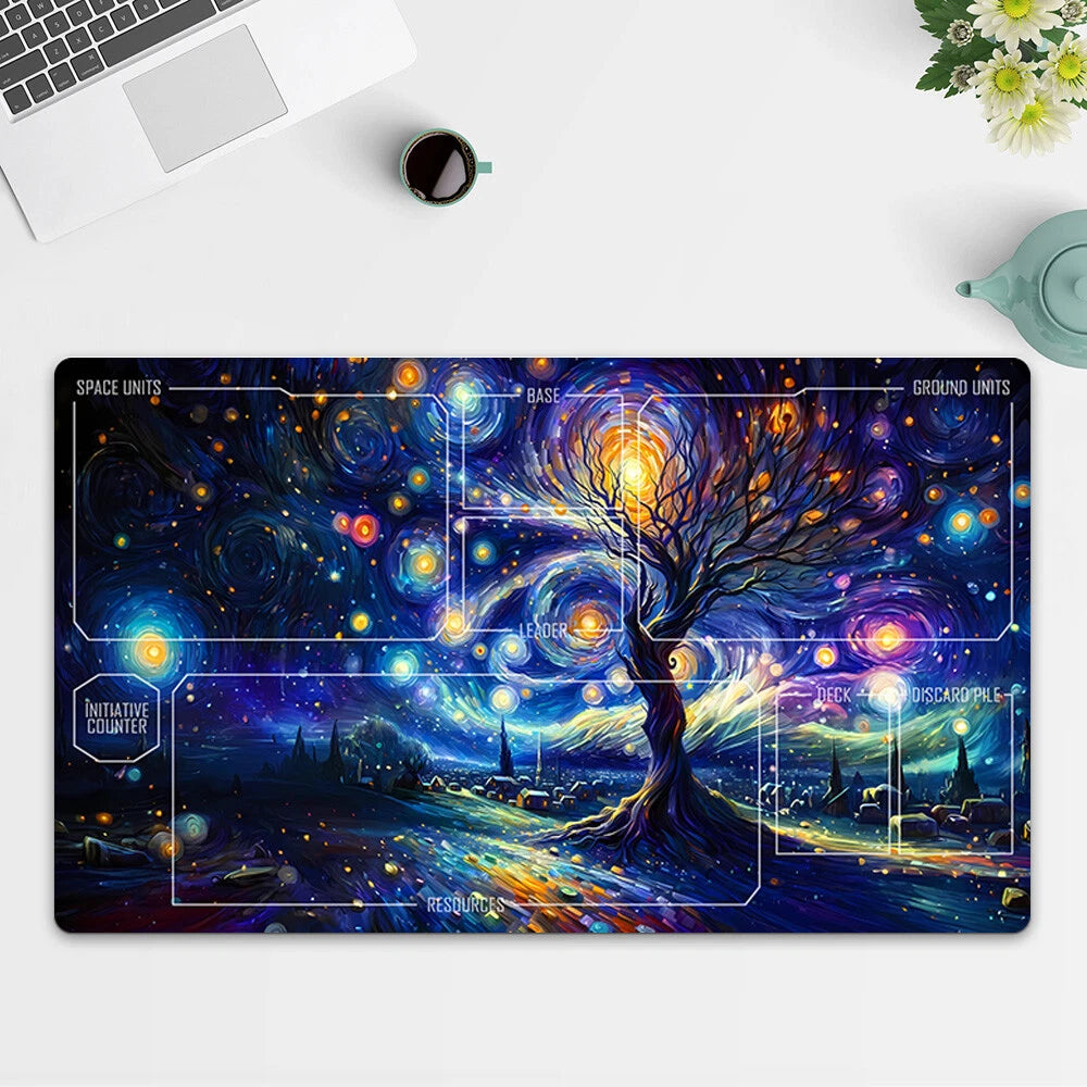 Playmat Artistic Tree TCG Starwars : Unlimited Trading Card Game Mat Free Bag