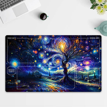 Playmat Artistic Tree TCG Starwars : Unlimited Trading Card Game Mat Free Bag