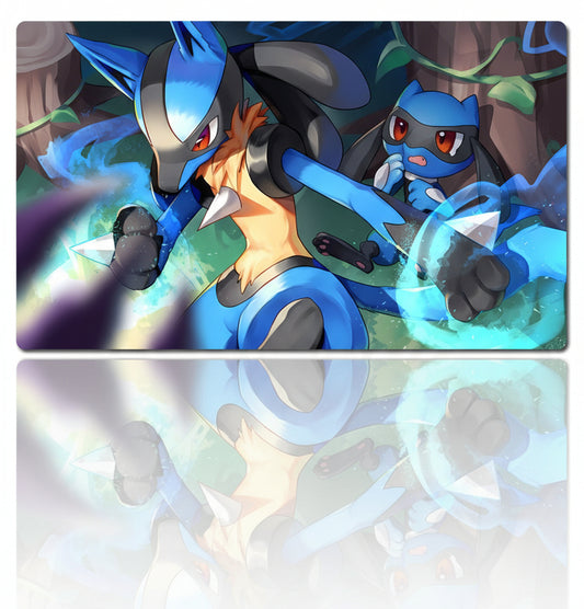 Lucario Riolu Board Game Pokemon Table Playmat TCG CCG Mat Gaming Pad Mousepad