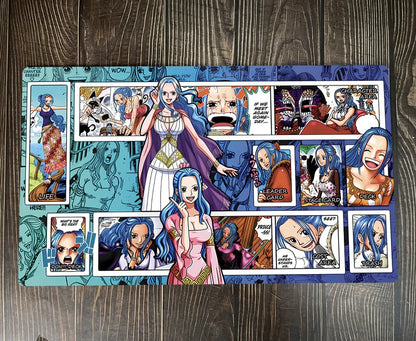 One Piece O-P OPCG TCG CCG Play Pad Nefertari Vivi Table Playmat Trading Card Game Mat