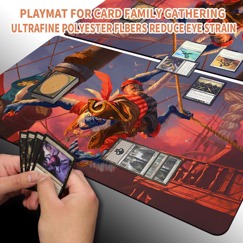 DOCKSIDE EXTORTIONIST- Board Game MTG Playmat Mousepad Playmat of TCG CCG Stitched Edge