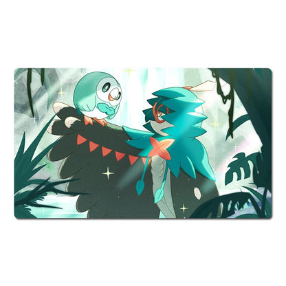 Pokemon Table Playmat Rowlet TCG CCG Games Play Mouse Pad Trading Card Game Mat