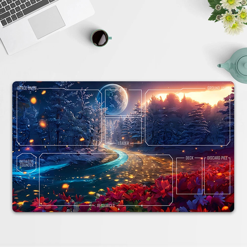 Playmat Landscape TCG Starwars : Unlimited Trading Card Game Mat Free Bag