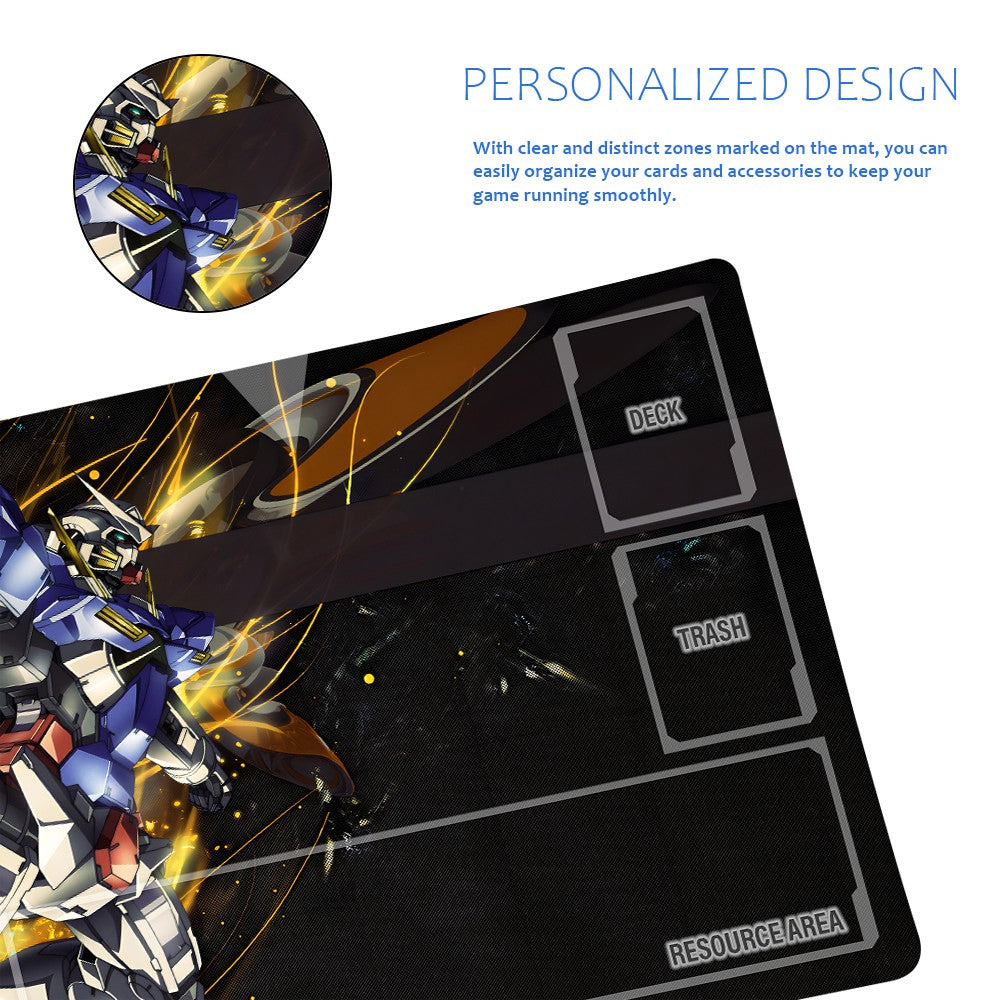Gundam Playmat Suitable for GCG , includes Storage Bag, 24 x 14 inches (50788)