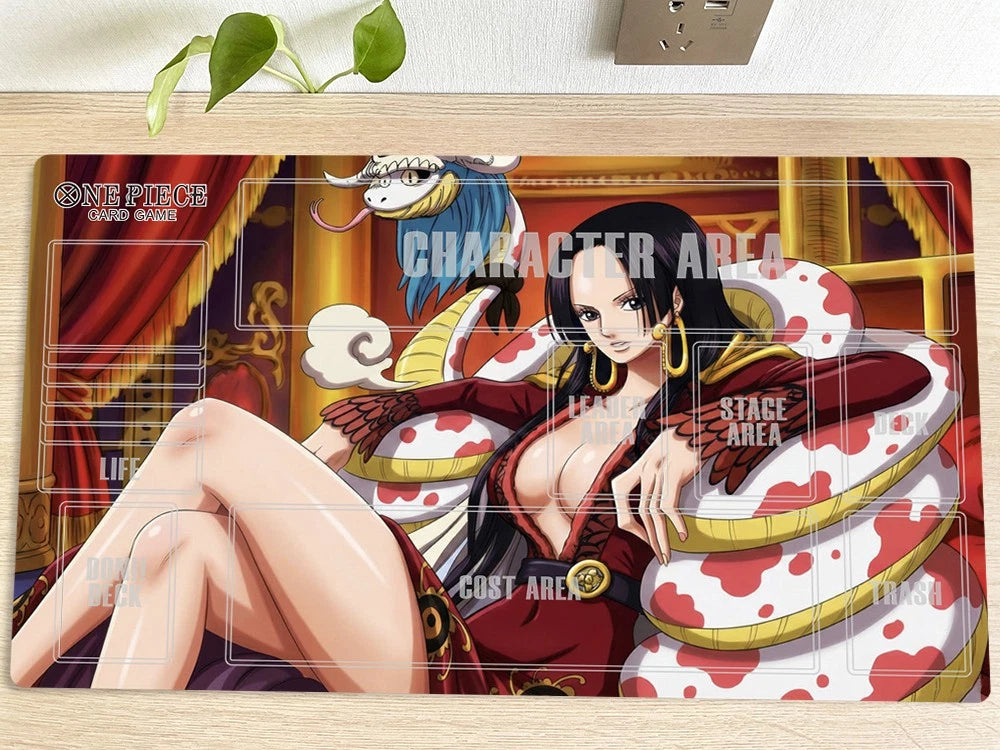 One Piece Boa Hancock Playmat CCG OPCG Gaming Play Mat Trading Card Game Pad Mousepad Deskmat